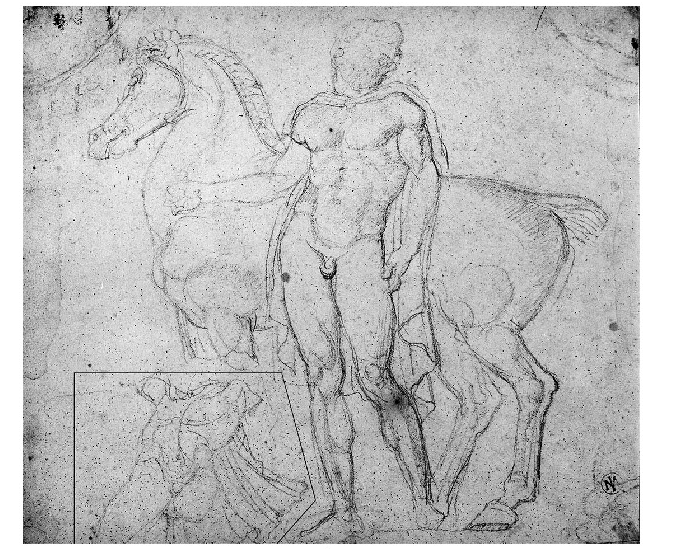 Jean-Auguste-Dominique Ingres, Dessin de la frise ouest du Parthénon.  https://museeingresbourdelle.com/collections/ingres